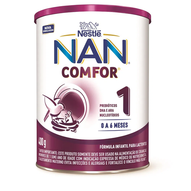 Nan Comfor 1 Fórmula Infantil 400g - Fórmula Infantil NAN Comfor 1 ...