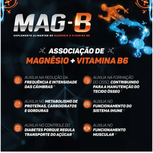 Suplemento Alimentar Mag B Com 60 Comprimidos - Suplemento Alimentar ...