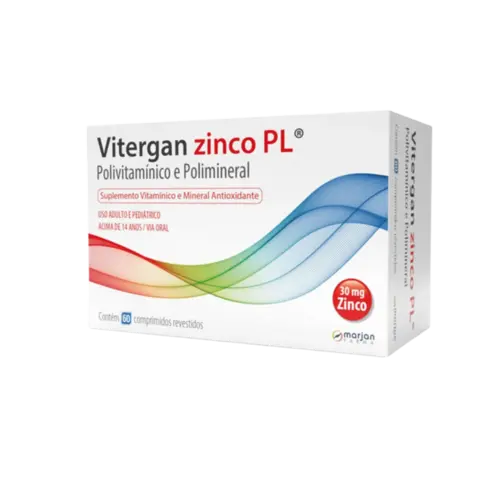 Polivitamínico e Polimineral Zinco Pl 60 comprimidos