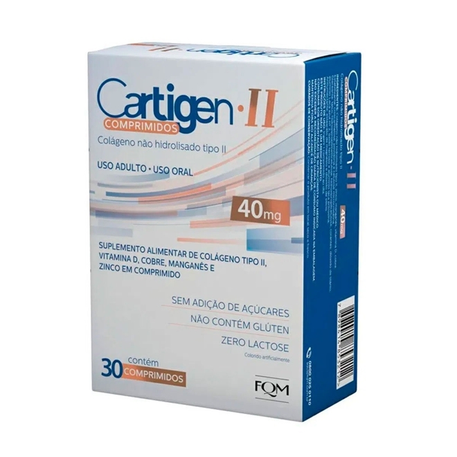 Colágeno Tipo II 40mg Carticross® Super - Egv Pharma