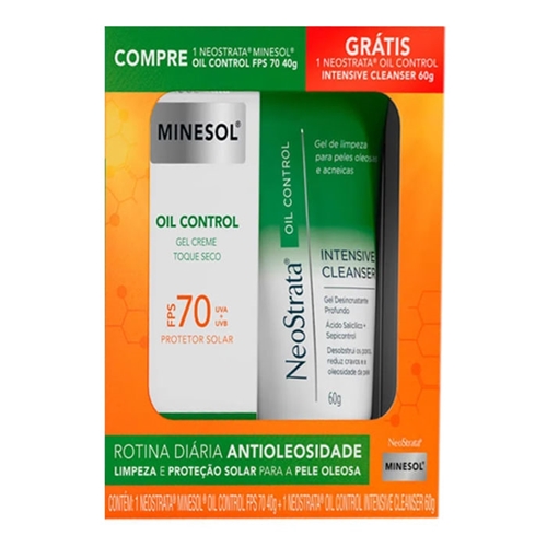 Protetor Solar Facial NeoStrata Minesol Oil Control FPS 70 Pele