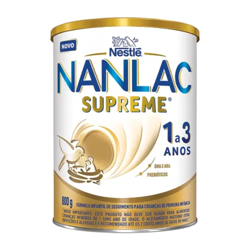 Fórmula Infantil NANLAC Supreme Nestlé 1 a 3 anos 800g