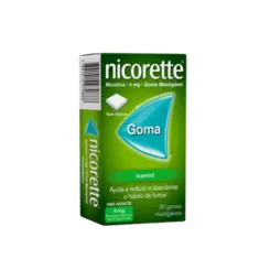Nicorette Icemint 4mg Goma Mastigável para Parar de Fumar 30 unidades