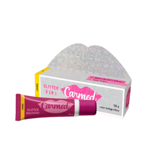 Hidratante Labial Carmed Glitter 3 em 1 10G Cimed