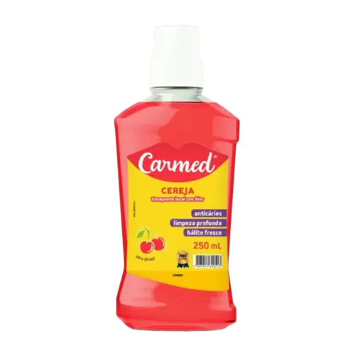 Enxaguante Bucal Sem Álcool Carmed Cereja Com Flúor 250ml