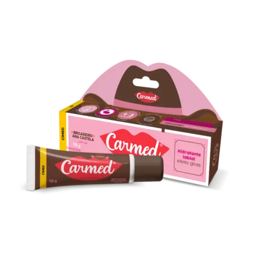 Hidratante Labial Carmed Brigadeiro Ana Castela com Cor Efeito Gloss 10g